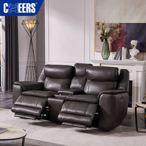 MANWAH CHEER Sofá Seccional Eléctrico de Cuero Genuino de Lujo, Moderno y en Oferta, Juego de Sofás de <span class=keywords><strong>3</strong></span>, 2 y 1 Plaza para Sala de Estar - Product Image 3