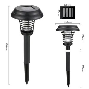 Lámpara solar LED para jardín, mata mosquitos, 33 cm, iluminación exterior para césped, lámpara de paisaje con estaca para patio y camino - Product Image 2