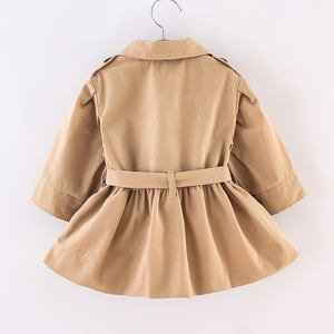 Vêtements pour bébés filles, enfants en bas âge, mode hiver, vestes coupe-vent, manteau trench, jupe, robe, tenues d'extérieur - Product Image 5