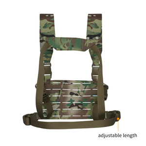 เสื้อกั๊กยุทธวิธีลายพรางแบบ Molle พร้อมสายรัดอกปรับได้แบบปลดเร็ว สำหรับการล่าสัตว์และกิจกรรมกลางแจ้ง - Product Image 2
