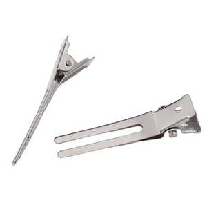 Moda de alta calidad Metal doble punta cocodrilo Pin rizos pinzas para el cabello para salón de belleza - Product Image 4