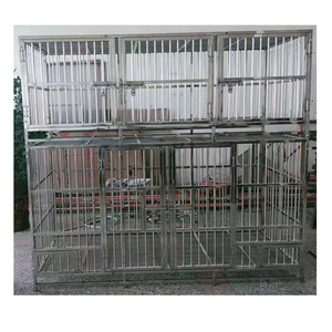 Lồng chó chuyên nghiệp, chất liệu thép không gỉ cao cấp, họa tiết chắc chắn, có thể xếp chồng, thoáng khí, kích thước lớn, dạng mô-đun - Product Image 6