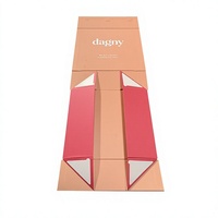 Boîte en papier magnétique pliable de luxe avec logo UV personnalisé et laminage mat pour l'emballage