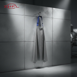 Delantal de Carnicero de Malla de Acero Inoxidable, Resistente a Cortes, con Protección de Cadena - Product Image 1