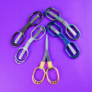 Portable Folding <b>Scissor</b> Multipurpose Glasses-Shaped Mini Cutter <b>Shear</b> for Fishing Thread - Product Image 2