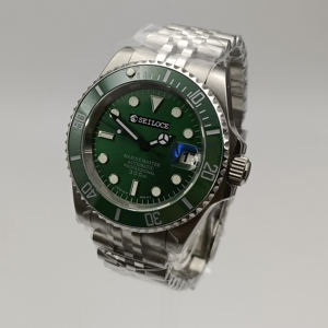 Montre-bracelet mécanique automatique pour homme, en acier inoxydable de luxe, étanche, lumineuse, avec logo personnalisable, mouvement NH35 - Product Image 4