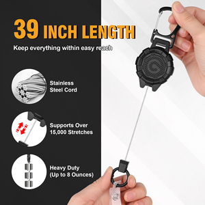 Porte-badge rétractable Handy Booms Fishing GF04, porte-carte d'identité tactique, porte-badge robuste pour la sécurité au bureau - Product Image 4