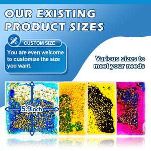 एचएफ मोंटेसरी शैक्षिक सीखने खिलौना संवेदी बीन बैग ग्लिटर आकार बच्चों के लिए कस्टम स्क्विशी खिलौने 3 डी नरम pvc - Product Image 3