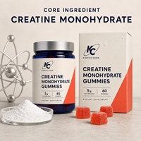 Gummies de créatine monohydrate 5g en gros pour la nutrition sportive, complément alimentaire pour adultes, fabrication OEM