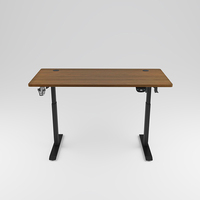 Nouveau design de bureau ergonomique en acier marron réglable en hauteur avec cadre moderne support de bureau électrique pour le bureau