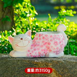 กระถางดอกไม้<span class=keywords><strong>แมว</strong></span>น่ารักและโชคดีตกแต่งสวนอย่างสร้างสรรค์ลานกลางแจ้งและระเบียงเครื่องประดับสวนกระถางดอกไม้ - Product Image 6