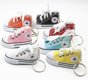 Mini llavero bonito de zapatillas de lona, zapatos de tenis, llavero, zapatos deportivos, llaveros para mujeres y hombres, bolso, colgantes, regalo para parejas y amigos - Product Image 2