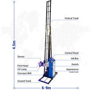 <span class=keywords><strong>Doppia</strong></span> DX7 4m alta 3D UV parete stampante macchina per pubblicità industria di grandi dimensioni <span class=keywords><strong>immagine</strong></span> - Product Image 2