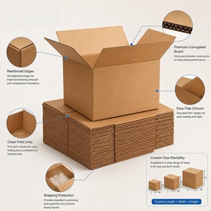 Boîte d'emballage en carton ondulé personnalisée FX pour usage quotidien et livraison professionnelle, durable, robuste et sûre pour protéger les articles - Product Image 1