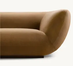 Classique forme spéciale canapé vague salon canapé ensemble ensembles de meubles d'intérieur nuage canapé en bois sectionnel chaise longue maison