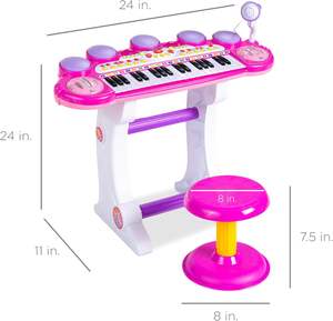 Jouets d'apprentissage musical de charge pour enfants clavier électrique pour enfants <span class=keywords><strong>piano</strong></span> jouet bigfun et micro pour bébé avec jouets lumineux - Product Image 4