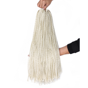 Dreadlocks synthétiques bruns fins et doux Extensions de cheveux au crochet Faux Locs Tresses faites à la main pour Dreadlocks Locs Styles - Product Image 6