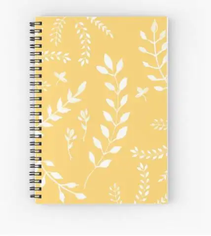 Hot Sell White Leaves Planner Stationary Notebook Office Supplies