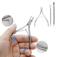 Kit de manucure et pédicure professionnel en acier inoxydable – Coupe-cuticules, repousse-cuticules, ciseaux et outil de suppression des peaux mortes