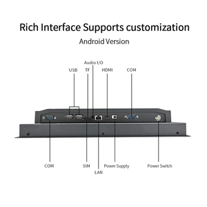 Công nghiệp không quạt Bảng điều chỉnh PC tất cả trong một màn hình cảm ứng 10.4 inch máy tính tương tác cho phòng điều khiển sử dụng - Product Image 4