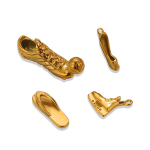 Shoe Charms Gallery | Wholesale18K PVD Gold Plated Stainless Steel <b>Roller</b> Skate, Slipper, High Heel Shoe for DIY Jewelry Making - Product Image 4