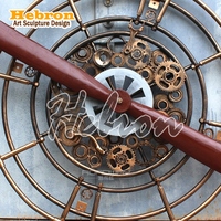 Modèle de hélices de bateau vintage murales surdimensionnées, style moderne, personnalisé en usine, pour décoration, technique de peinture