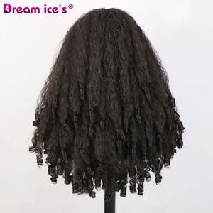 <span class=keywords><strong>Parrucca</strong></span> all'ingrosso fascia per capelli da <span class=keywords><strong>donna</strong></span> lunga <span class=keywords><strong>Afro</strong></span> primavera riccia onda sintetica arricciatura Yaki <span class=keywords><strong>parrucca</strong></span> arricciatura per arricciare dritto con estremità arricciate - Product Image 4