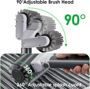 Cepillo Eléctrico para Parrilla de Exterior, Cepillo Giratorio de 3 Velocidades para Barbacoa, Cepillo de Limpieza de Parrilla de Acero Inoxidable 304 - Product Image 2
