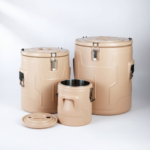 Caixa Térmica Cilíndrica Moderna para Alimentos 5L 20L 40L 60L 80L Conjunto de Potes Térmicos com Tampa Empilhável - Product Image 5