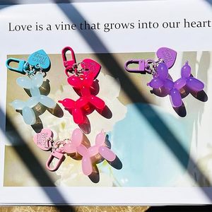 Personalized Jelly Balloon Dog Keychain for Girls Cute Resin Dog <b>Keyring</b> Bag <b>Charms</b> Purse Accessories Custom Branding Bulk - Product Image 6