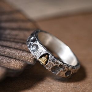 티베트 레트로 수제 옛날 동굴 디자인 낡은 스타일의 링 테일 반지 (남녀공용) - Product Image 5