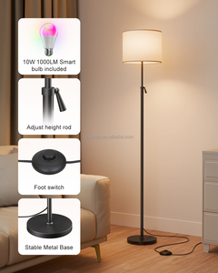 <span class=keywords><strong>Lampe</strong></span> sur pied LED avec télécommande et application intelligente, <span class=keywords><strong>lampe</strong></span> sur pied RGB multicolore à intensité variable, <span class=keywords><strong>lampe</strong></span> décorative créative pour canapé et chambre à coucher - Product Image 2
