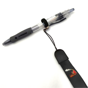 Cordon de cou promotionnel en polyester durable avec porte-stylo et anneau en <span class=keywords><strong>caoutchouc</strong></span>, imprimé par sublimation à transfert thermique - Product Image 2