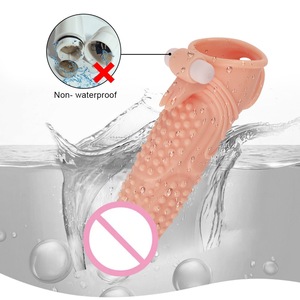 Dildos vibrants, dispositif d'agrandissement du pénis, manchon vibrant pour pénis, préservatif réutilisable, jouets sexuels pour homme - Product Image 5