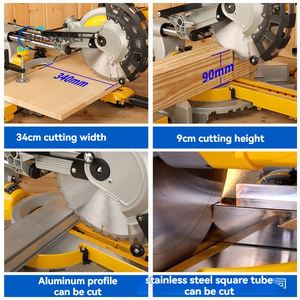 <span class=keywords><strong>Scie</strong></span> <span class=keywords><strong>à</strong></span> <span class=keywords><strong>onglet</strong></span> coulissante de 10 pouces avec guide laser <span class=keywords><strong>et</strong></span> éclairage LED, machine de découpe inclinée pour aluminium, <span class=keywords><strong>bois</strong></span> <span class=keywords><strong>et</strong></span> <span class=keywords><strong>métal</strong></span> - Product Image 6