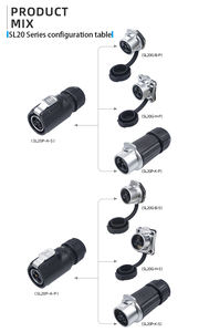 Уличный водонепроницаемый авиационный разъем SL20 LP20, 2, 3, 4, 5, 6, 7, 8, 9, 12, 14 контактов, пластиковый гнездовой разъем - Product Image 5