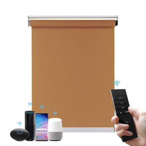 Muestra Gratuita de Cortinas Enrollables Inteligentes con Control por <span class=keywords><strong>Interruptor</strong></span> Tuya Zigbee, Fabricadas con Tela Impermeable y con Bloqueo Total de Luz Solar - Product Image 3