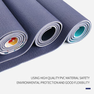 Vente en gros de tapis de yoga personnalisés en PVC imprimé anti-marque privée pour hommes et femmes, 6 mm, GLPVYM0020 - Product Image 4