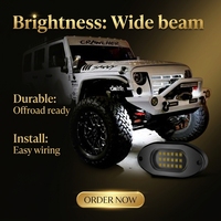 Kit d'éclairage LED RGB pour camion, bande lumineuse blanche pure personnalisée, rangée simple, 4/6/8/12 modules, lampe de roche pour voiture