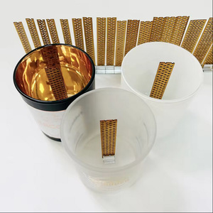 Mèches en <span class=keywords><strong>bois</strong></span> ajourées à motif maillé avec clips métalliques, grille en forme de chiffres et d'alphabet, noyau en <span class=keywords><strong>bois</strong></span> <span class=keywords><strong>pour</strong></span> la fabrication de bougies parfumées DIY - Product Image 4