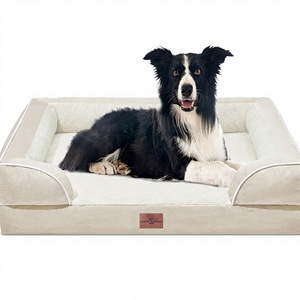 Orthopedisch hondenbed voor grote honden, aanpasbare kleur & maat, waterdicht, afneembare randen, wasbare hoes - Product Image 1