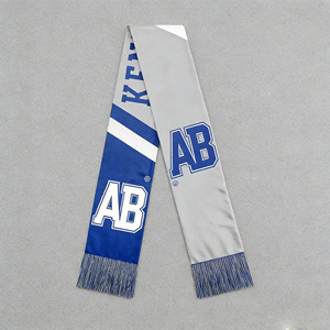 Écharpes de football tricotées personnalisables avec logo, pour les fans, les équipes, les clubs, les supporters, châles bicolores pour les fans - Product Image 4