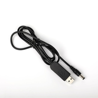 Câble d'alimentation USB DC 5V vers 12V 9V en promotion pour routeur, adaptateur WIFI, module de suralimentation USB, convertisseur 2.1x5.5mm via Powerbank