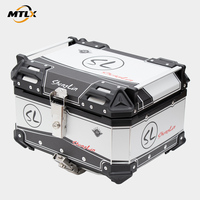 Boîte arrière de moto en alliage d'aluminium 36L personnalisée OEM ODM en gros, couleur et logo sur mesure pour les propriétaires de marques de motos en marque blanche