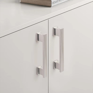 Modern Minimalist Zinc Alloy Cabinet Door Handle for Wardrobe Furniture Hardware for Bathroom Living Room Hospital Apartment - Product Image 1