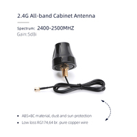 Antenne magnétique pour armoire GSM quadri-bande, 850/900/1800/1900 MHz, fixation par vis pour routeur GSM industriel / télémétrie