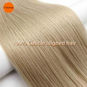 Fasimei chất lượng hàng đầu I tip 100% Trinh Nữ lớp biểu bì phù hợp đôi rút ra tự nhiên con người tóc ánh sáng màu I tip phần mở rộng tóc - Product Image 4