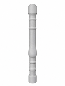 Balaustre Decorativo de Jardín de Fibra de Vidrio y <span class=keywords><strong>Piedra</strong></span> Fundida GRC, Pilar Exterior Duradero, Ecológico y Resistente a la Humedad con Superficie Recubierta con Película - Product Image 1