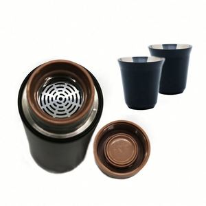 ชุดของขวัญดีไซน์สวย แก้วน้ำสุญญากาศสแตนเลส 304 และแก้วเซรามิก สำหรับธุรกิจ พิมพ์โลโก้ ของขวัญส่งเสริมการขาย ชุดของขวัญชา - Product Image 4