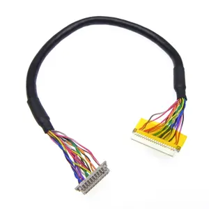 定制DF19-20S-1C DF13-20DS-1.25C连接器20针屏蔽Lvds电缆用于LCD